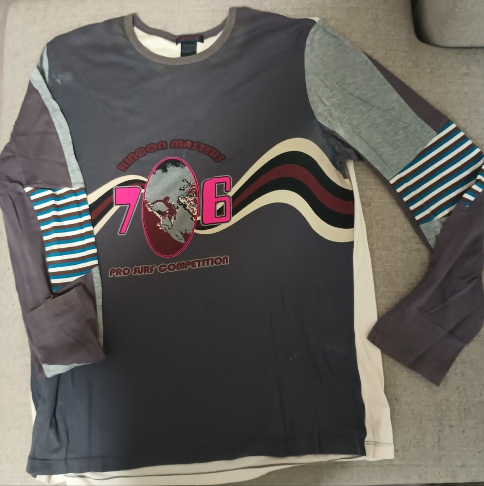 Custo Barcelona Pro Surf Competition '76 - Long Sleeve Men's Shirt